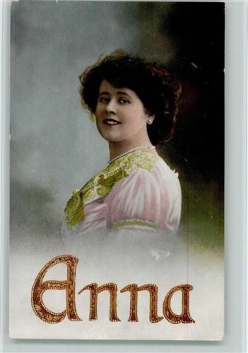 1914 Anna in Goldruck - Frauenkopf - Erka Serie 2013 AK