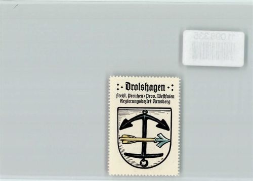 Drolshagen Vignette Wappen Kaffee Hag ca 1920-1940