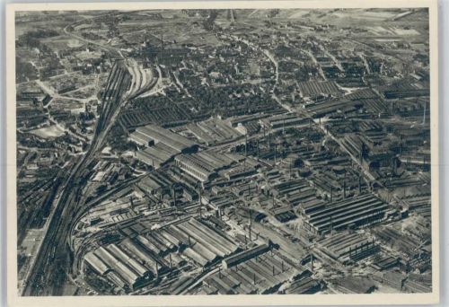Essen Gußstahlfabrik in Essen vom Flugzeug aus