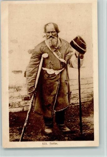 Volkstype ein Bettler aus Russland