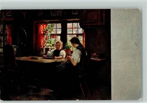 1921 Schwarzwaldhaus - Handarbeiten - Hasemann Künstler Serie VII Nr. 10 AK