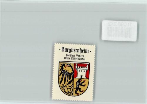 Burgbernheim Vignette Wappen Kaffee Hag ca 1920-1940