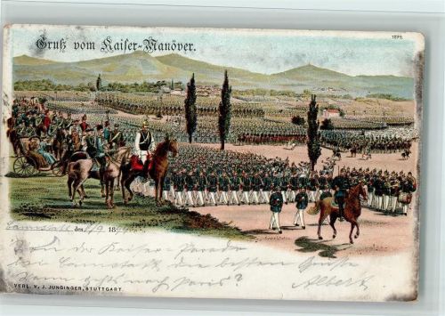Parade 1899 AK Eckknick