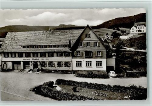 72270 W7292 Röt 1958 Foto AK Gasthof zur Sonne, VW-Käfer , gute Erhaltung AK