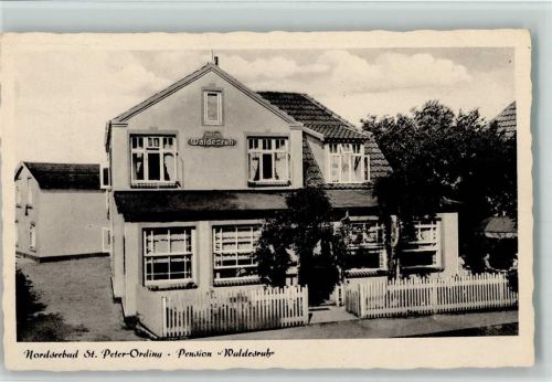 Sankt Peter-Ording Pension Waldesruh ca 1952 AK