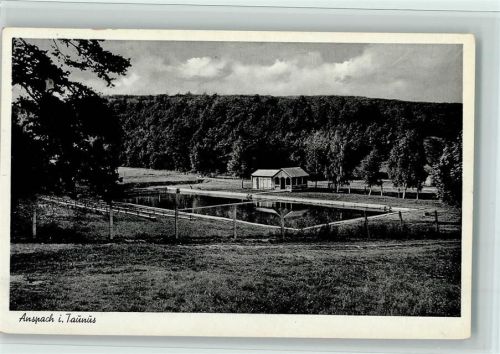 Anspach 1955 Schwimmbad, gute Erhaltung AK