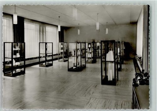 Immenhausen Süssmuth Glashütte - Obere Ausstellungshalle, Beleuchtungsglas 1962 Foto AK