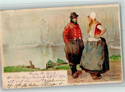 1899 Holland Trachten aus Marken AK
