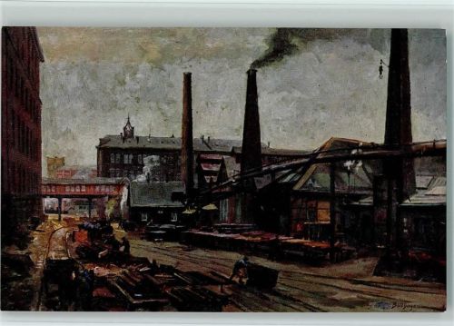 W4300 Essen , Ruhr Gußstahlfabrik Stammhaus und ältste Anlagen Stahlbau