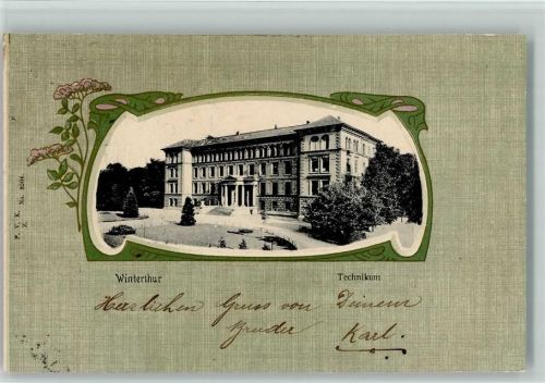 Winterthur 1906 Technikum Jugendstilrahmen