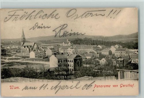 Wien 1906 Panorama von Gersthof
