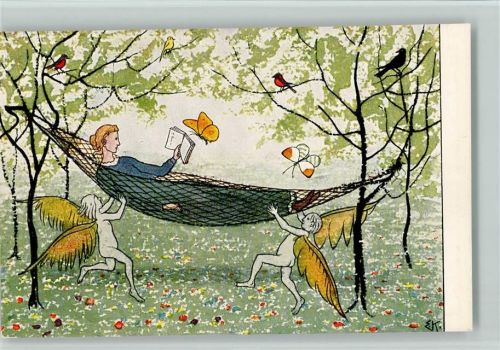 Nr. 208 von Kreidolf - Hängematte , Buch lesen