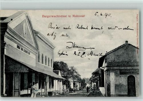 Makassar 1911 Burgerwachtstraat