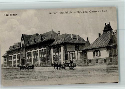 Kecskemet 1915 - Oberrealschule, Skola, gute Erhaltung AK