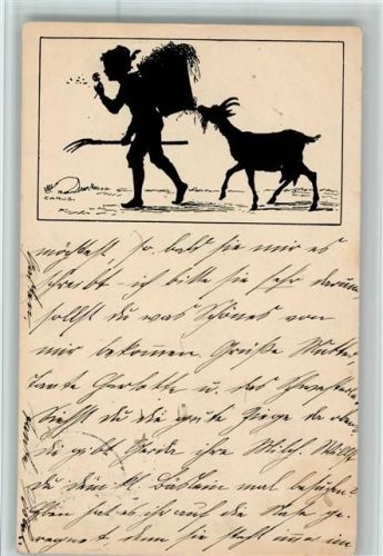 C Nr. 17 Berliner Tierschutzverein - Ziege, Junge mit Kiepe Krause-Carus, A. 1912