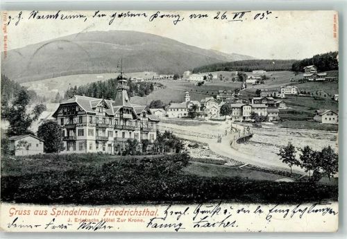 Friedrichsthal 1905 Spindelmühl Hotel Zur Krone