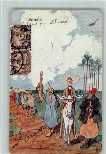 Kolonialismus - Big Game - Karikatur - BKW Serie 951-8