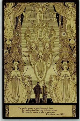 Nr. 48 Serie sign. Ezio Anichini - Engel Paradiso Jugendstil AK