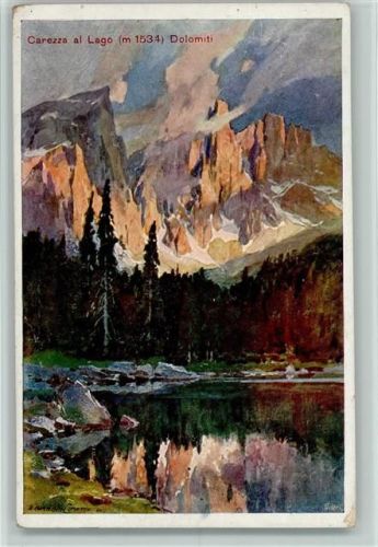 Carezza al Lago - Dolomiti Compton, E. H. Künstlerkarte