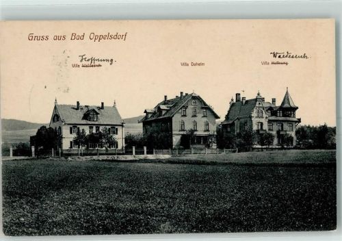 Bad Oppelsdorf 1912 Villa Waldesruh Villa Daheim Villa Hoffnung