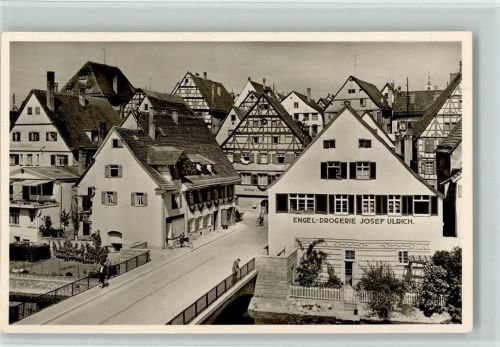 Riedlingen Untere Stadt Engel-Drogerie Fachwerkhäuser