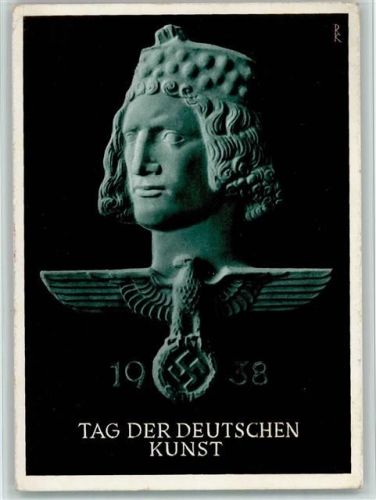 Festkarte zum Tag der Deutschen Kunst 1938 u. Sonderstempel