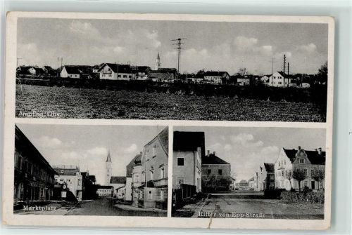 84539 W8261 Ampfing Gebrauchsspuren Marktplatz Ritter von Epp-Straße