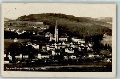 Teisnach Kirche Waggons Gleis