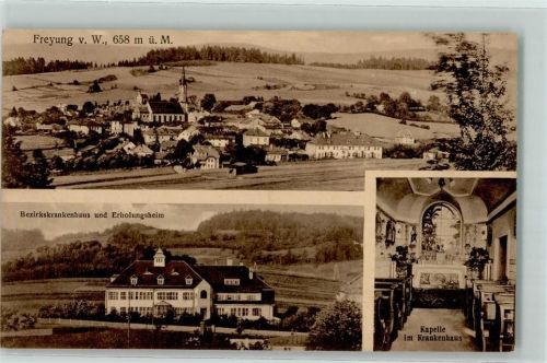 Freyung Bezirkskrankenhaus Erholungsheim Kapelle im Krankenhaus