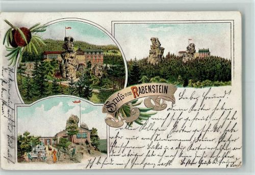Rabenstein 1900 Gruss aus - Gasthaus