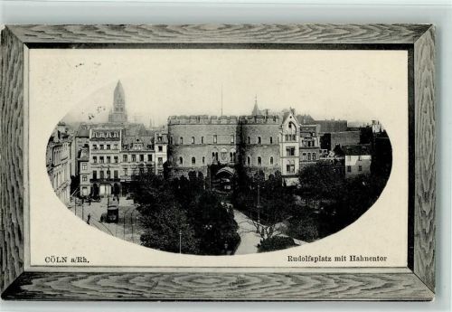 Köln Neustadt-Süd 102 1911 Rudolfsplatz mit Hahnentor Straßenbahn