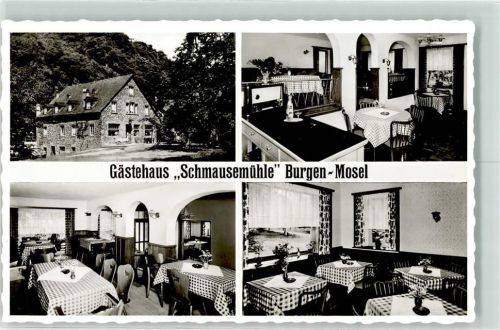 56332 W5401 Burgen , Mosel - Gästehaus Schmausemühle Gaststube