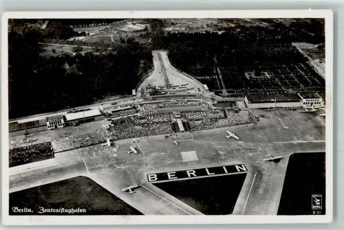 10115 W1000 Tempelhof - Zentralflughafen Lande- und Startbahn Fliegeraufnahme