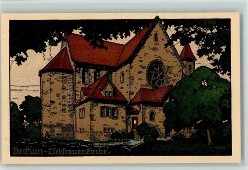 59269 W4720 Beckum , Westf Künstlersteindruck Liebfrauenkirche