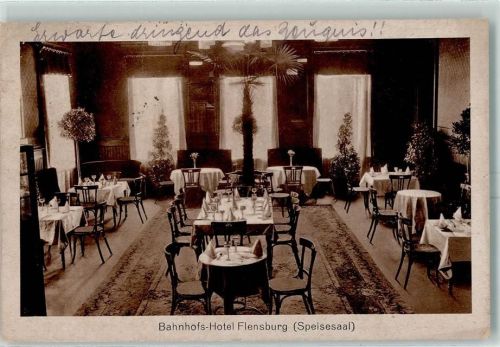 Flensburg Bahnhofs-Hotel Flensburg Speisesaal