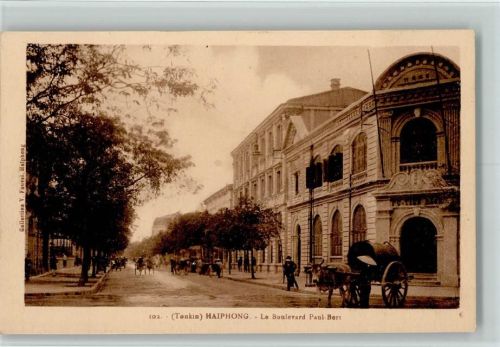 1917 (Tonkin) Le Boulevard Paul Bert