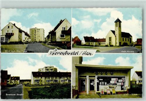 Berenbostel Blick zum Hochhaus Kath. Kirche Breslauer Straße VIVO-Böhm