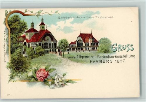 Hamburg Nr. 2 Verlag Schwerdtfeger -1897 Hauptgebäude , gute Erhaltung AK