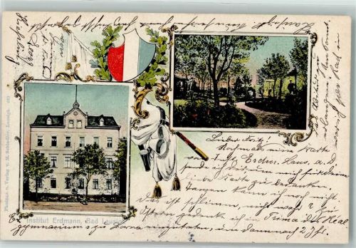 Bad Lausick 1906 Institut Erdmann Parkanlage