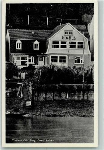 Wehlen Stadt 1937 Hotel Elb-Ruh AK