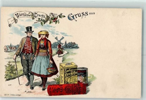 1900 Seelig Korn Kaffee Vierländer Tracht AK