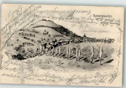 73033 W7320 Hohenstaufen 1902 Künstlerkarte E. Felle Isny