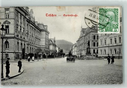 Decin Tetschen-Bodenbach 1910 - Gartenstraße