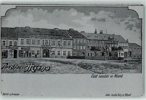 Melnik Pozdrav ze Msena Marktplatz Geschäfte