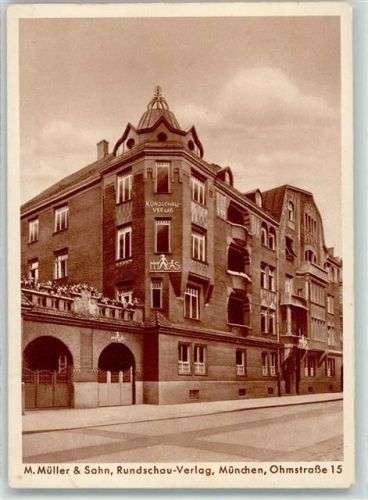 Schwabing Verlagsgebäude des Rundschau-Verlag