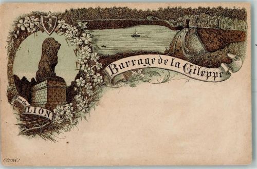 Lyon 1896 Vorläufer Druck 1890 - 1895 Gruss aus Lithographie Barrage de la Gileppe