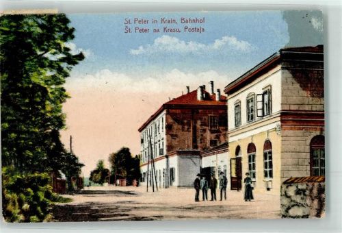 Pivka 1917 Bahnhof Stempel Zensuriert Zensurstelle Adelsberg