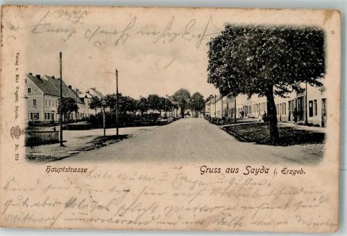 Sayda 1903 Hauptstraße