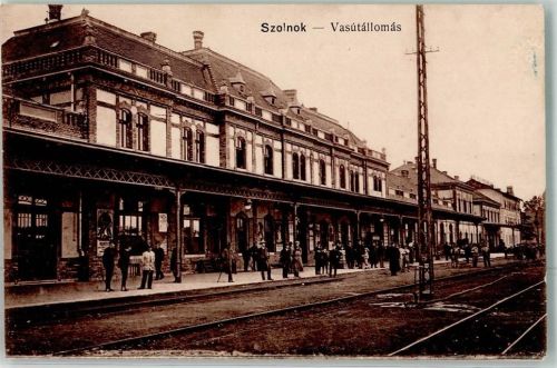 Szolnok 1915 - Bahnhof