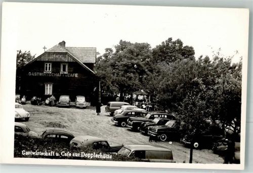 Königstetten 1958 Gasthaus Cafe zur Dopllerhütte Auto